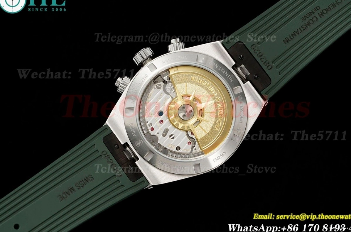 Overseas 5520V RU Dial 8F A7750 Green 41mm SS Mod 0309